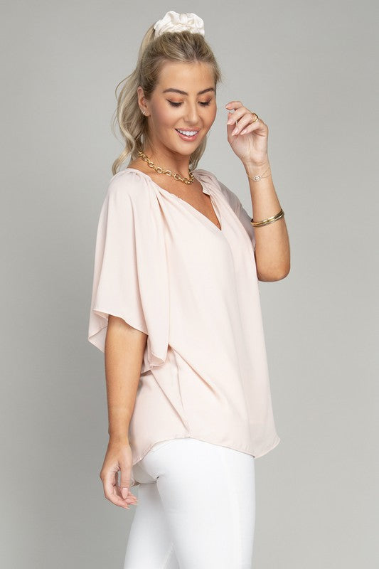 Blouse Notched Neck