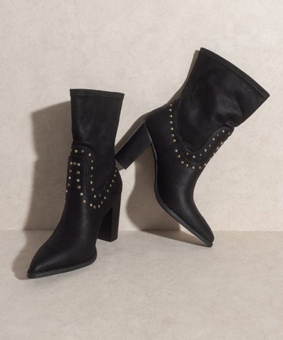 Boots Studded Western Style