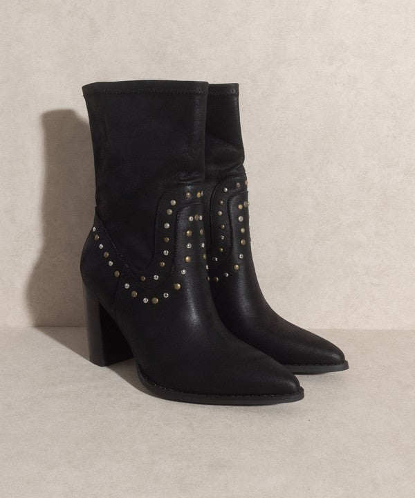 Boots Studded Western Style