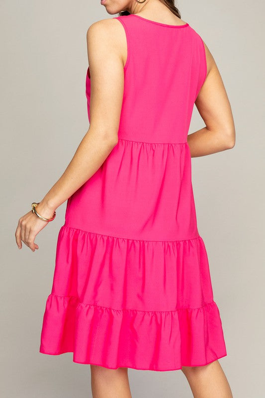 Midi Dress Tiered