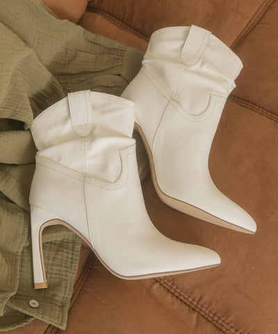 Booties Slim Heel Western Style