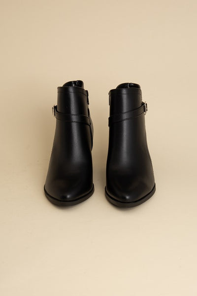 Boots Ankle Buckle Modern Chic Style