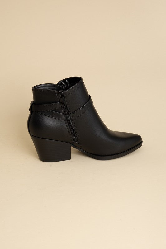 Boots Ankle Buckle Modern Chic Style