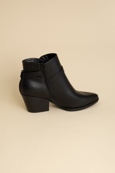 Boots Ankle Buckle Modern Chic Style