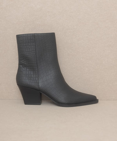 Booties Alligator Print