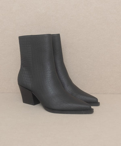 Booties Alligator Print