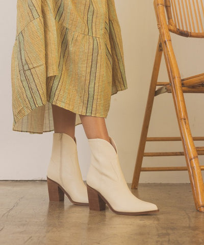 Booties Two Panel Western Style