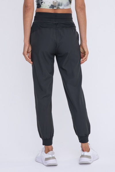 Joggers Side Pockets Ruched Front