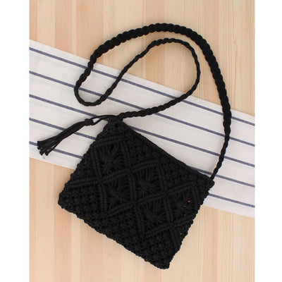 Handbag Macrame Crossbody Bag