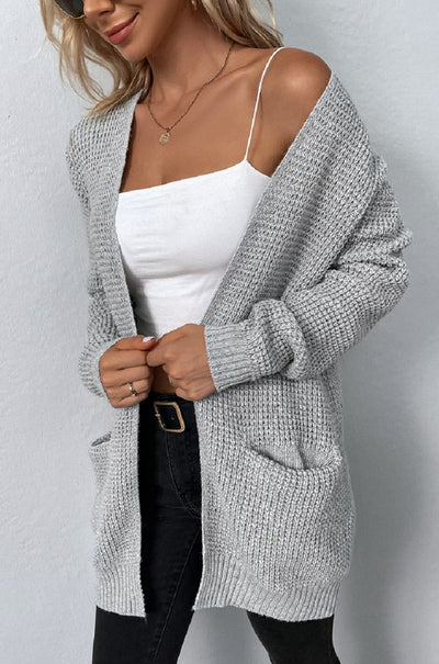 Cardigan Waffle Knit