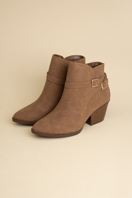 Boots Ankle Buckle Modern Chic Style