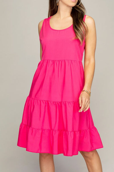 Midi Dress Tiered