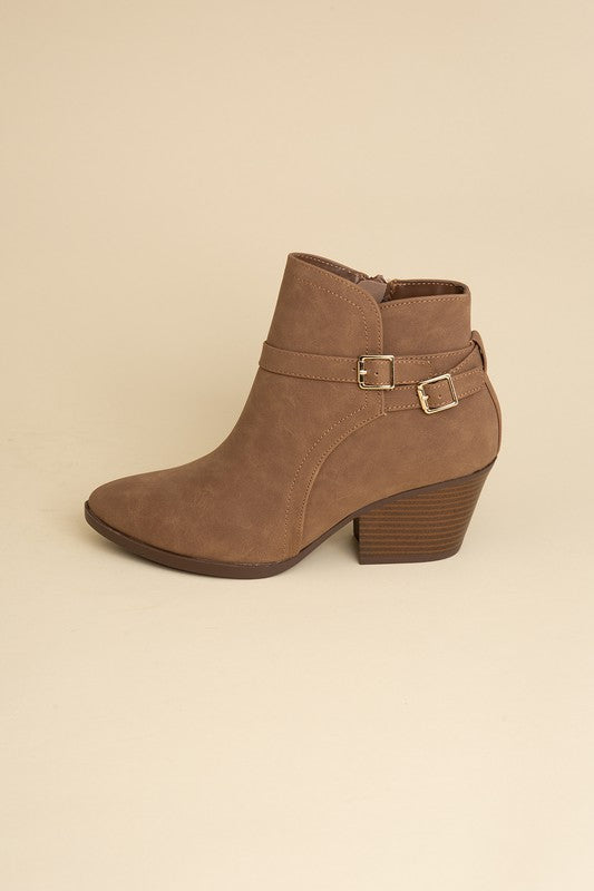 Boots Ankle Buckle Modern Chic Style