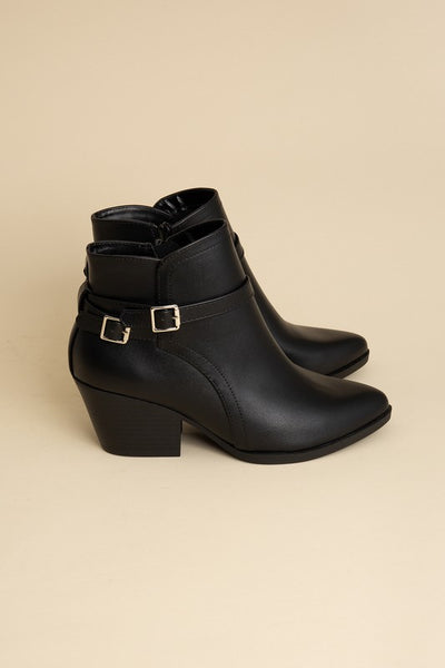 Boots Ankle Buckle Modern Chic Style