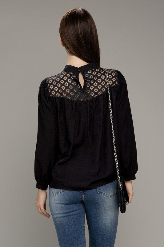 Blouse Lace Yoke