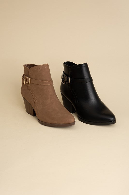 Boots Ankle Buckle Modern Chic Style