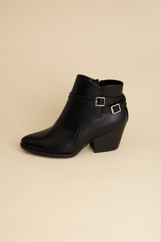 Boots Ankle Buckle Modern Chic Style