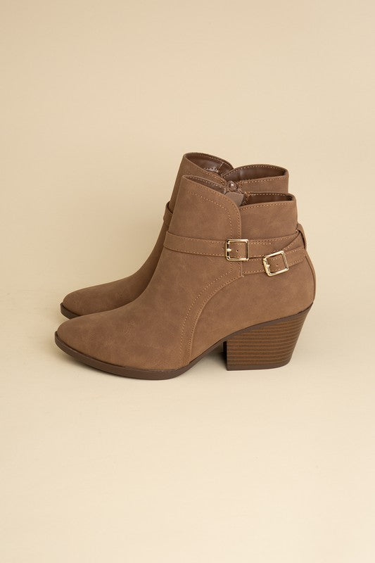 Boots Ankle Buckle Modern Chic Style