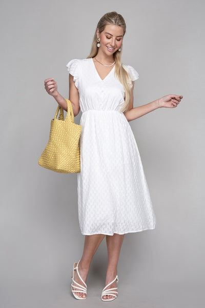 Midi Dress Embroidered Eyelet