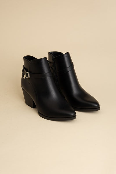 Boots Ankle Buckle Modern Chic Style