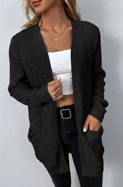 Cardigan Waffle Knit