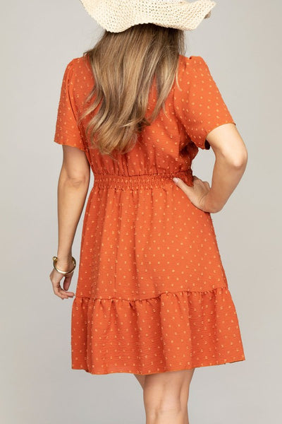 Midi Dress Lace Trim